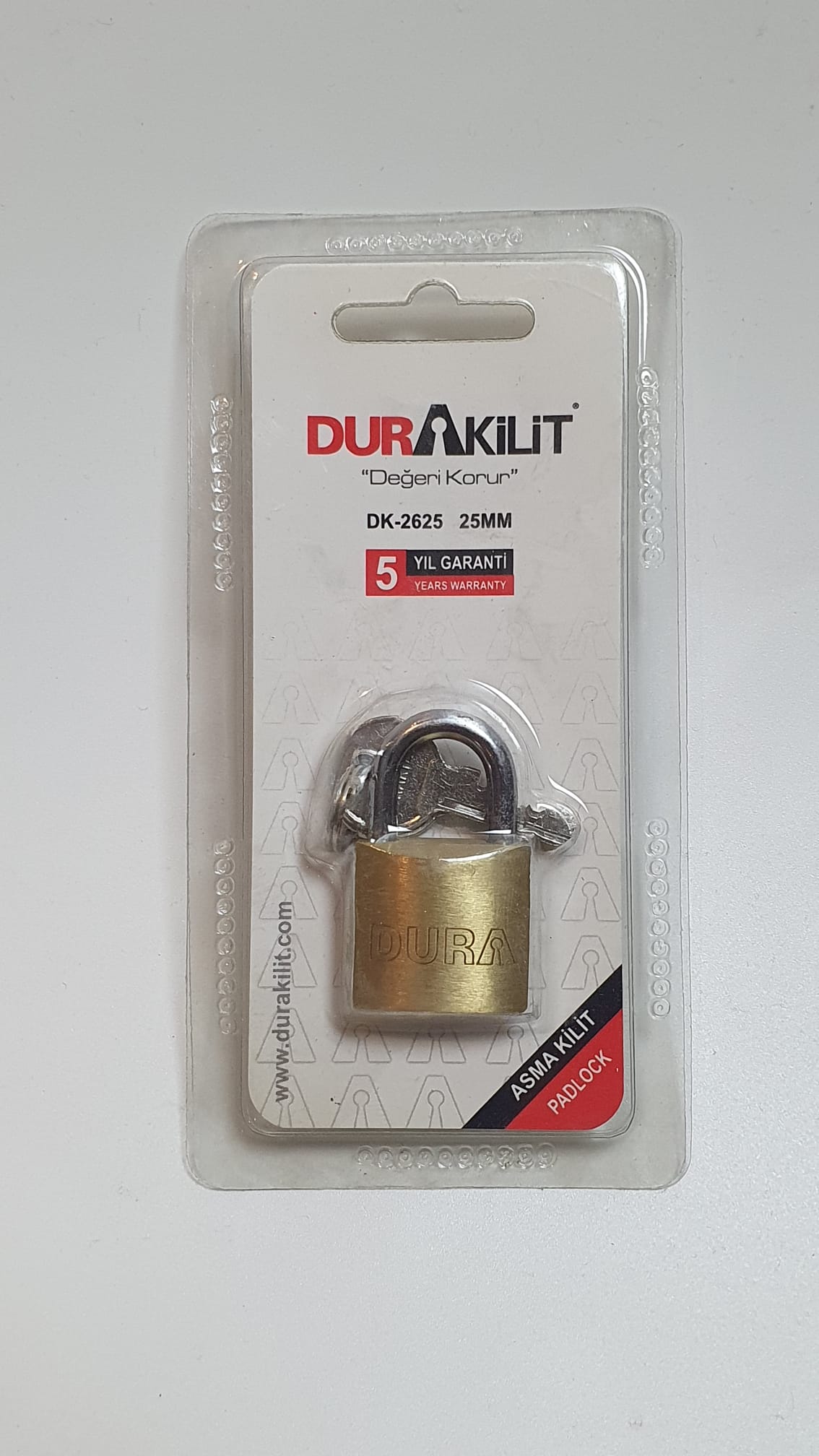 Dura Asma Kilit Pirinç 25Mm
