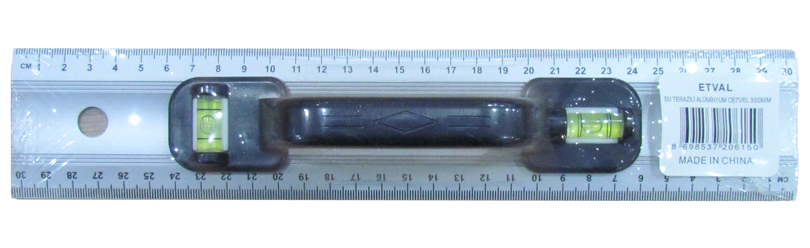 Etval Su Terazili Alüminyum Cetvel 300 Mm