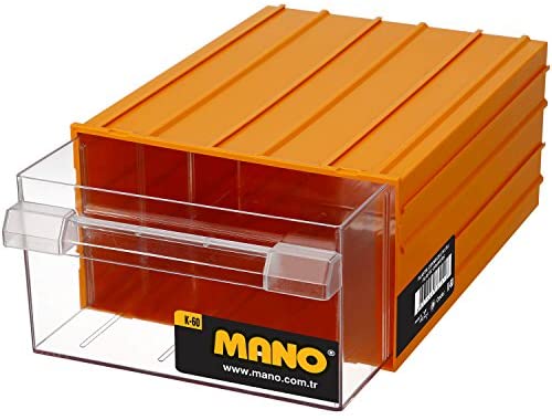 Mano K-60 Plastik Çekmeceli Kutu Sarı