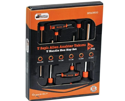 Retta 6 Parça T Saplı Torx Allen Anahtar Takımı