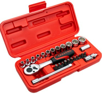 İzeltaş 1/4” Altı Köşe Lokma Anahtar Bits Set (27 parça, mm)