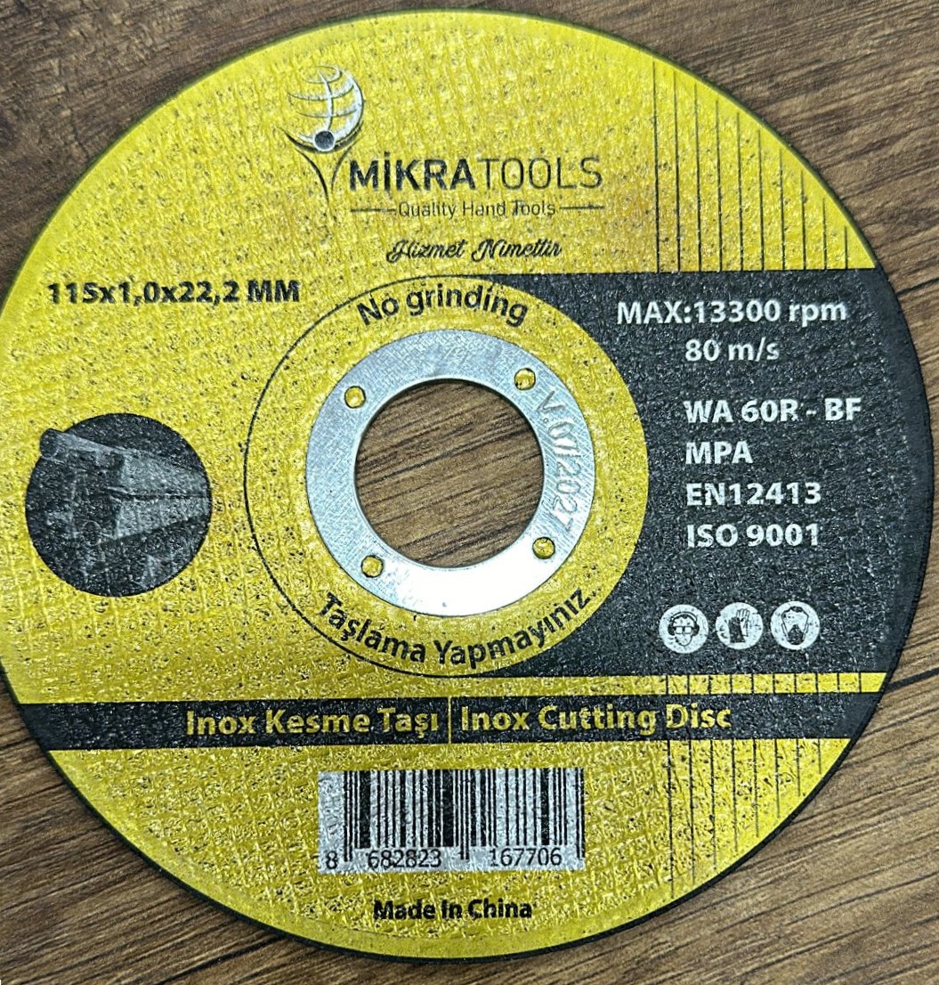 Mikratools İnox Kesici 115x1.0x22.2mm