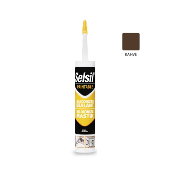 Selsil Silikonize Mastik Kahve 500 Gr(52841)