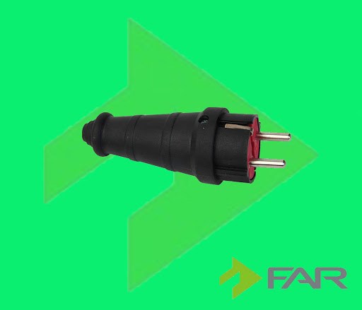 Far Kauçuk Kulplu Erkek Fiş 1x16