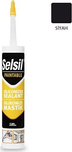 Selsil Silikonize Mastik Siyah(2844) 500 Gr