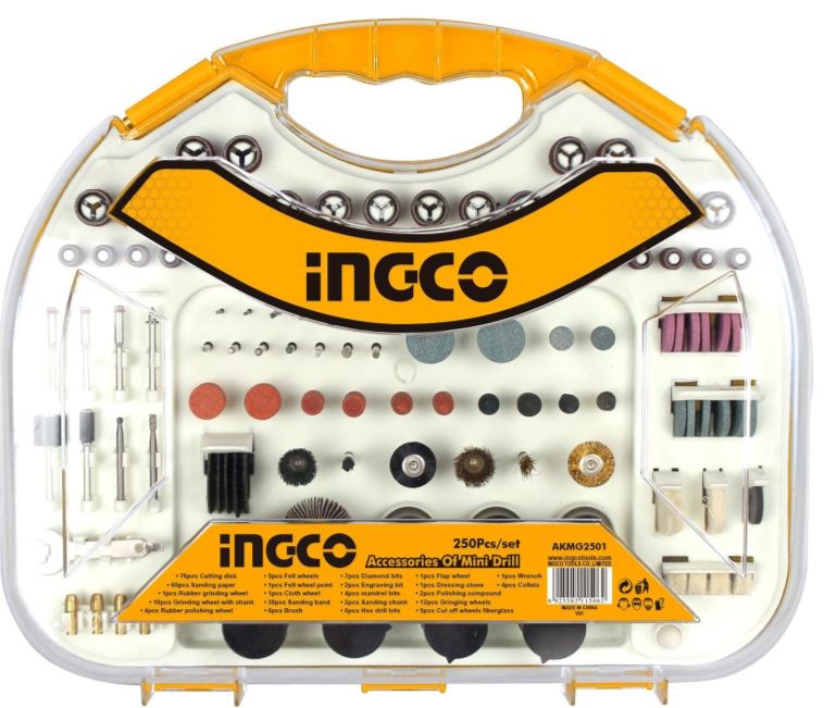 İngco Akmg2501 Mikro Gravür Aksesuar Seti 250 Pcss.