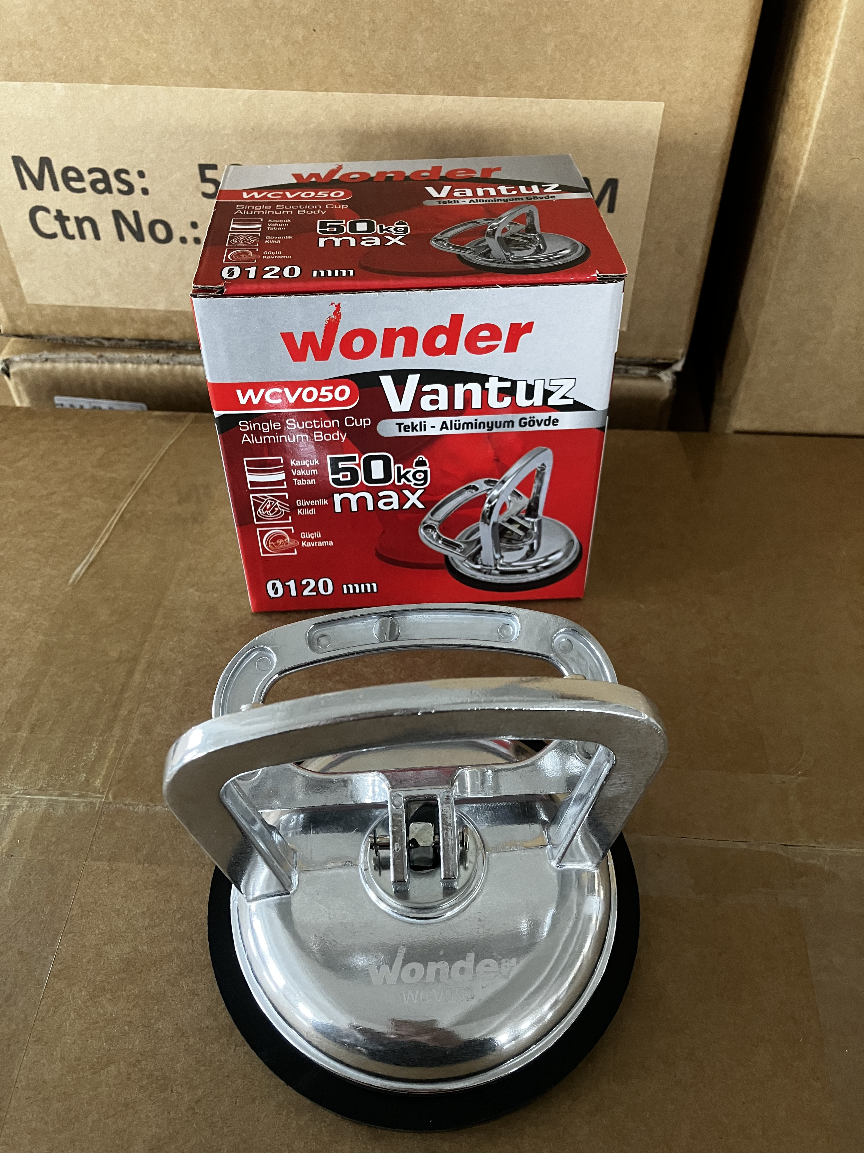 Wonder Alüminyum Cam Vantuzu Tekli