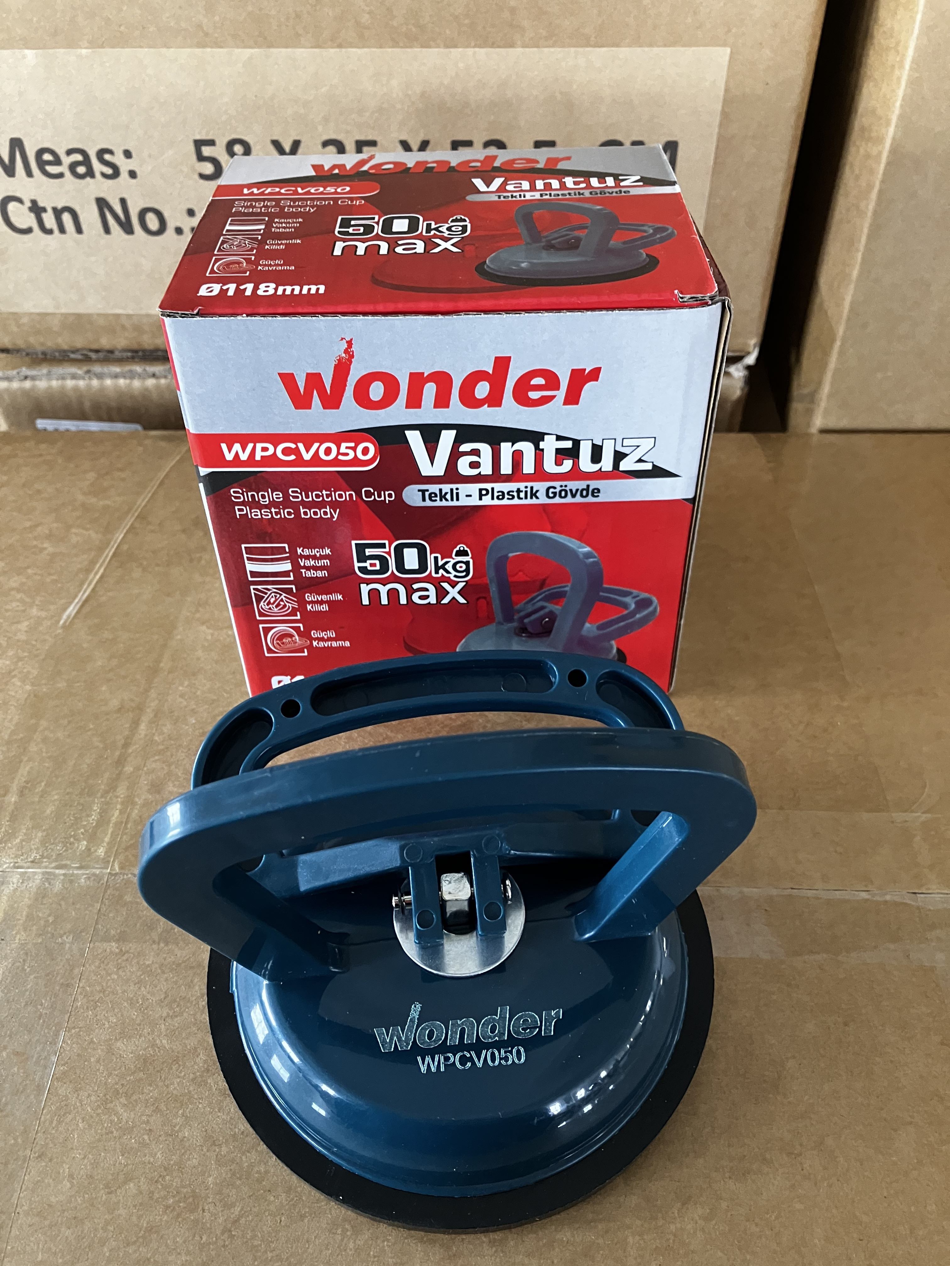 Wonder Plastik Gövdeli Cam Vantuzu Tekli