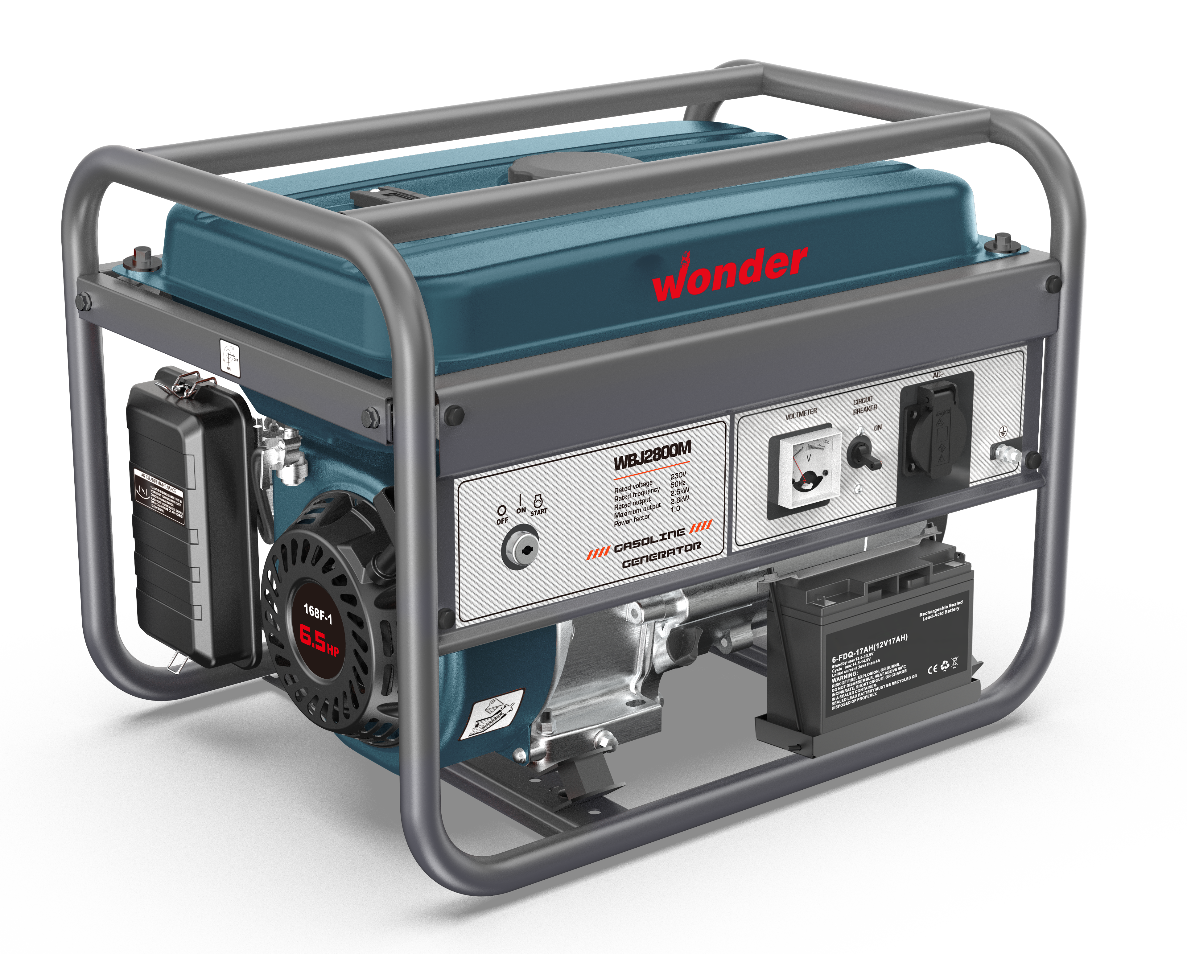 Wonder Benzinli Jeneratör İpli ve Marşlı 3.5KVA (2.8KW )