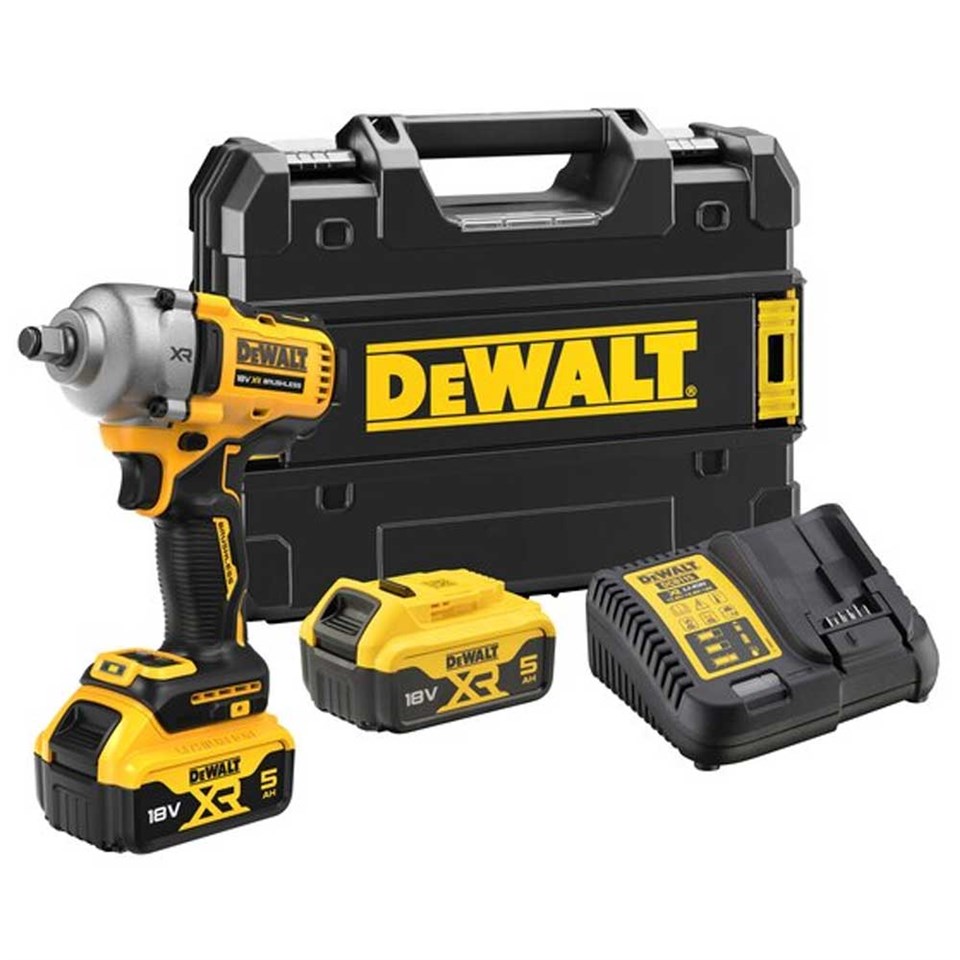Dewalt DCF891P2T Kömürsüz Somun Sıkma 18V 1/2" 5,0 Ah 812 Nm