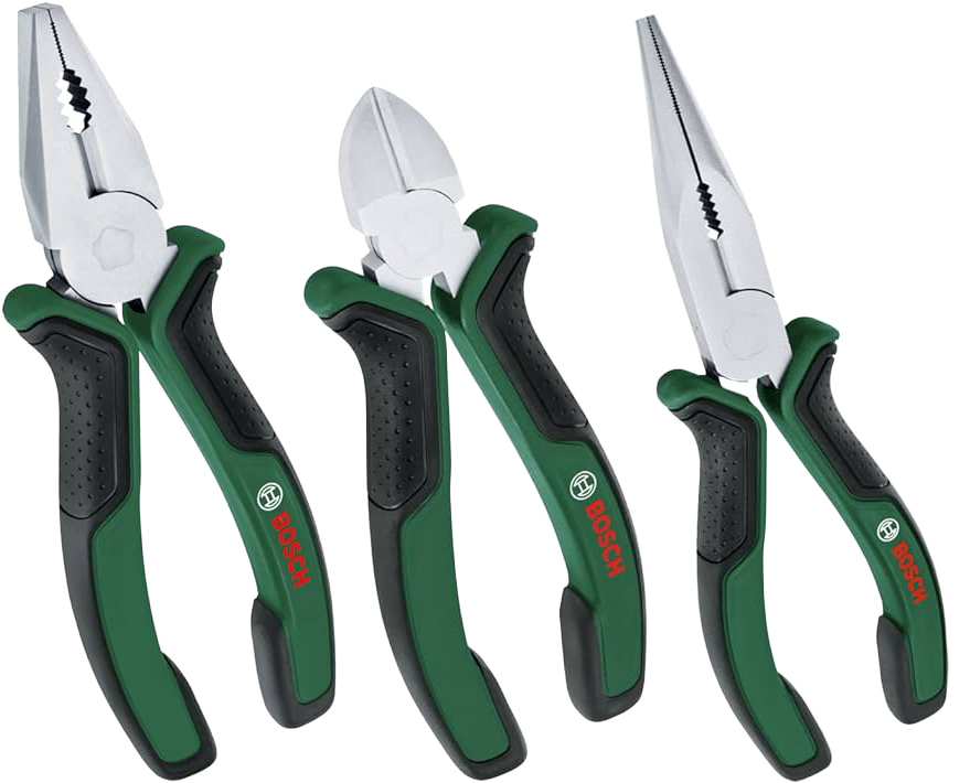 Bosch Pense Seti 3 Parça (Pense, Yan Keski, Kargaburun)