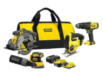 Stanley SFMCK412MDS-QW V20 18Volt 4'lü Set Ağaç İşleri 1x4.0Ah 1x2.0Ah