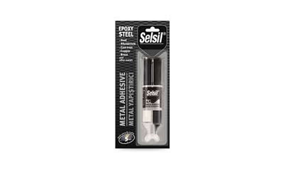 Selsil Epoksi Metal Yapıştırıcı Enjektör 5 DK. 28gr
