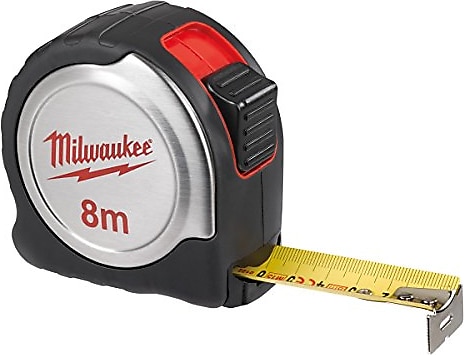 Milwaukee Şerit Metre İnox Gövde 8mt./25mm