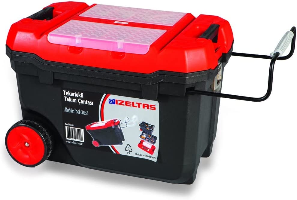 İzeltaş Tekerlekli PlastikTakım Çantası 380 595 420mm
