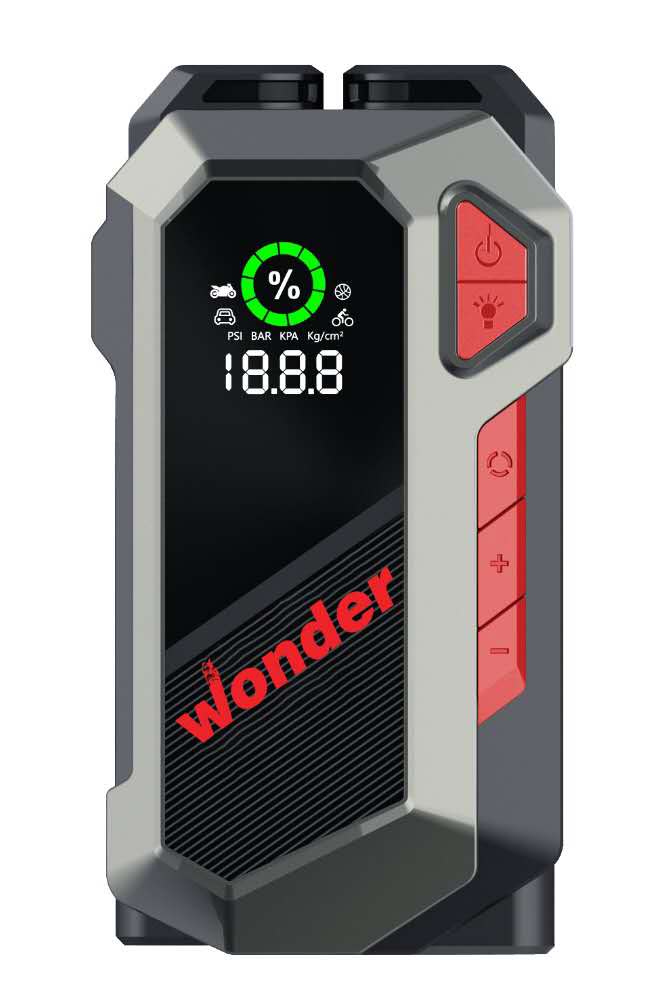 Wonder Lastik Şişirme Ve Akü Takviye Cihazı 16000 Mah ( Powerbank+ Led Lamba+ Hava Kompresörü )