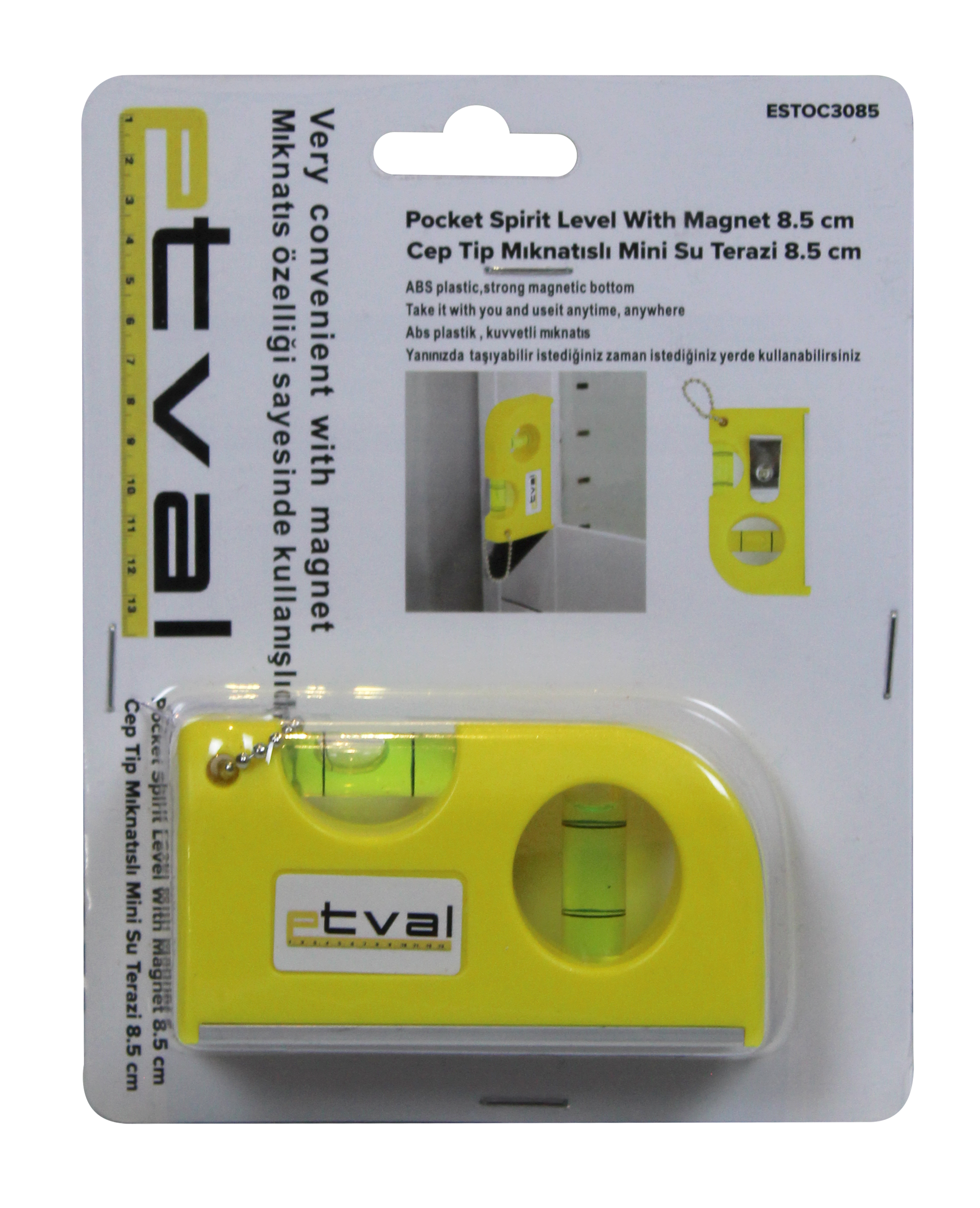 Etval Cep Tip Mini Su Terazi 85mm