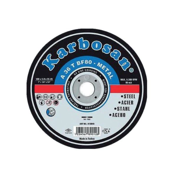 Karbosan Metal Kesme 180X3 Nk Düz 910040