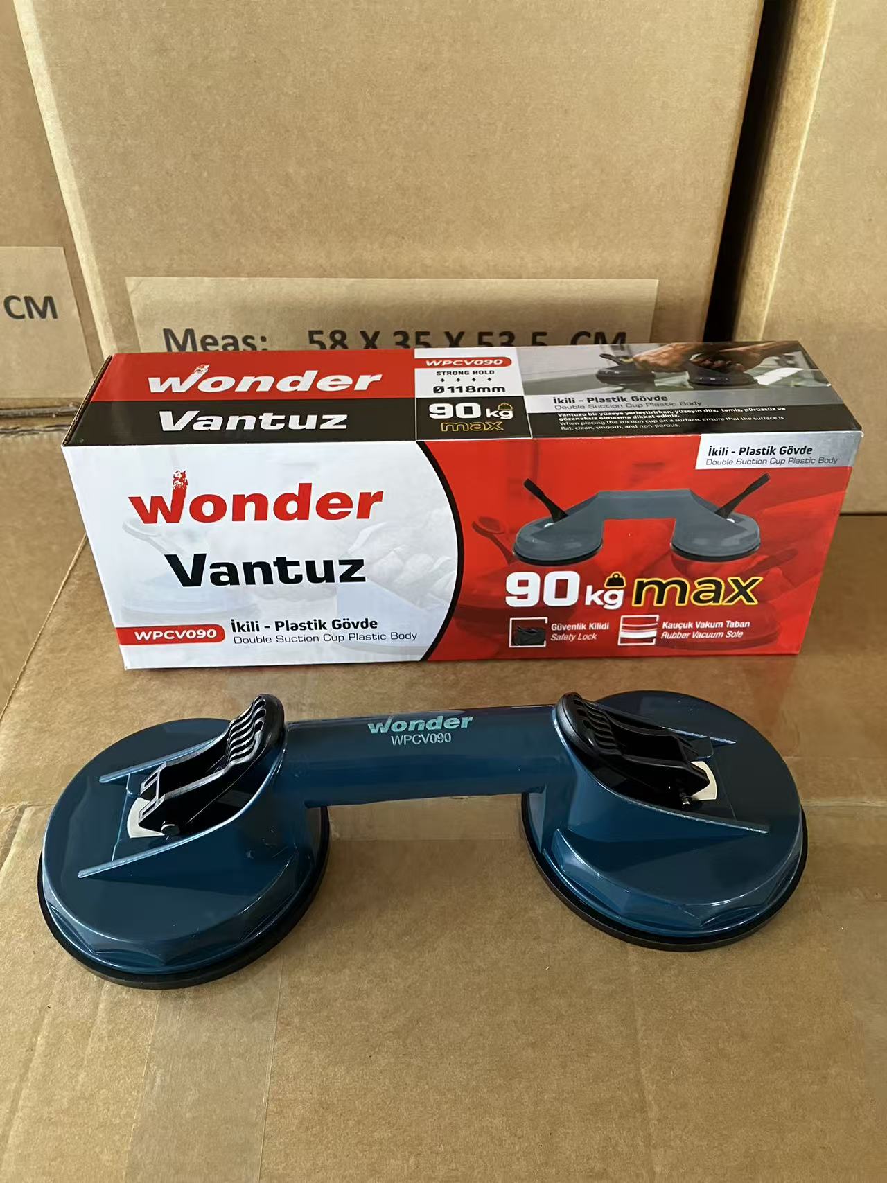 Wonder Plastik Gövdeli Cam Vantuzu İkili