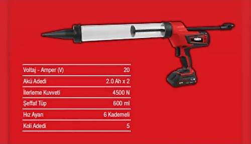 Attlas Pro-Atbl 18 CG-600-202C Akülü Silikon Tabancası
