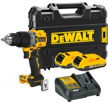 Dewalt DCD805D2T-TS Kömürsüz Darbeli Matkap 18V 2x2 Ah Akü 1x Şarj Cihazı