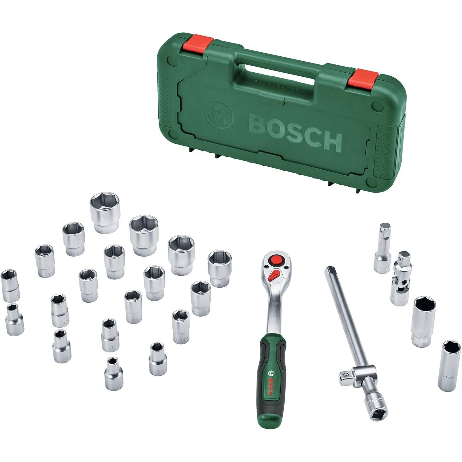 Bosch 1/2" Cırcırlı Somun Sıkma Seti 25 Parça