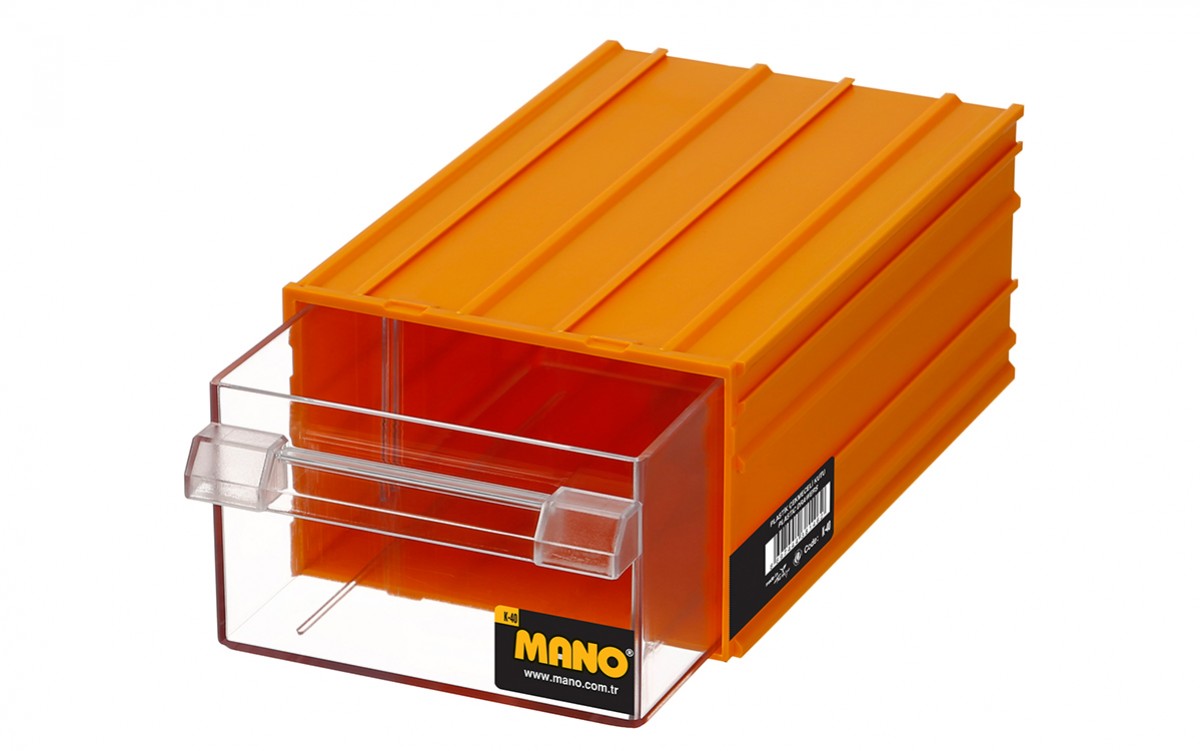 Mano K-40 Plastik Çekmeceli Kutu Sarı