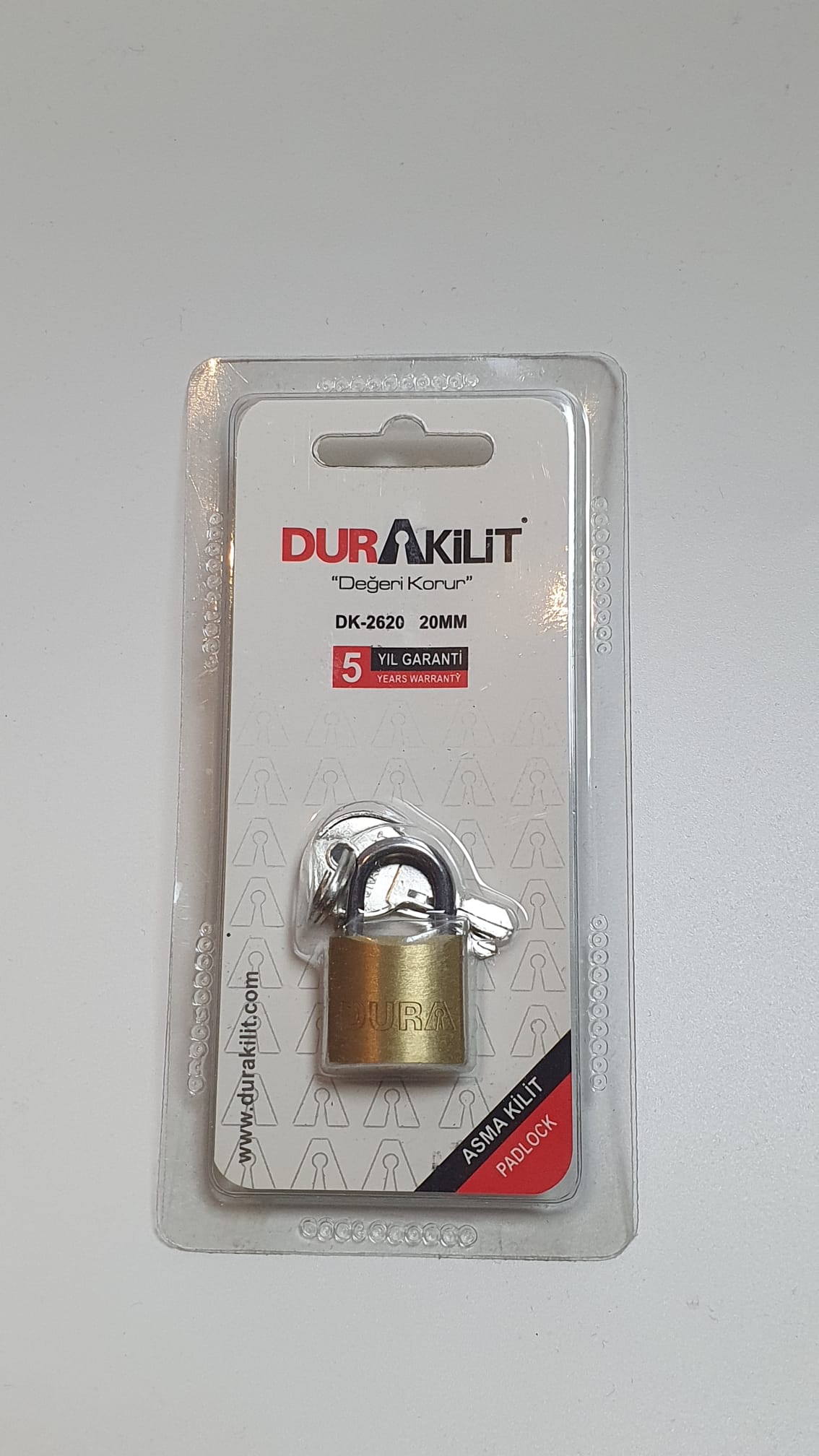 Dura Asma Kilit Pirinç 20Mm