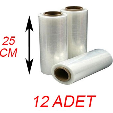 Streç 17 Mikron 25 Cm. (250 Gr.+ 650Gr)
