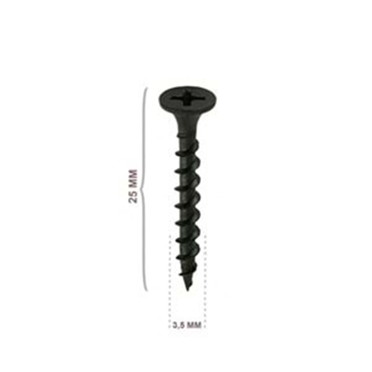 Alçıpan Sivri Uçlu Vida Seyrek Diş 3,5X25 Pk 1000