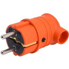 Bylion Kauçuk Turuncu Eğik Erkek Fiş 1X16 (KEF -L-O)