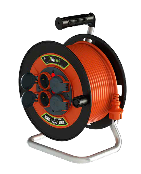 Bylion Makaralı Uzatma Kablosu (Kapaklı) 40 Metre 3X2.5Mm