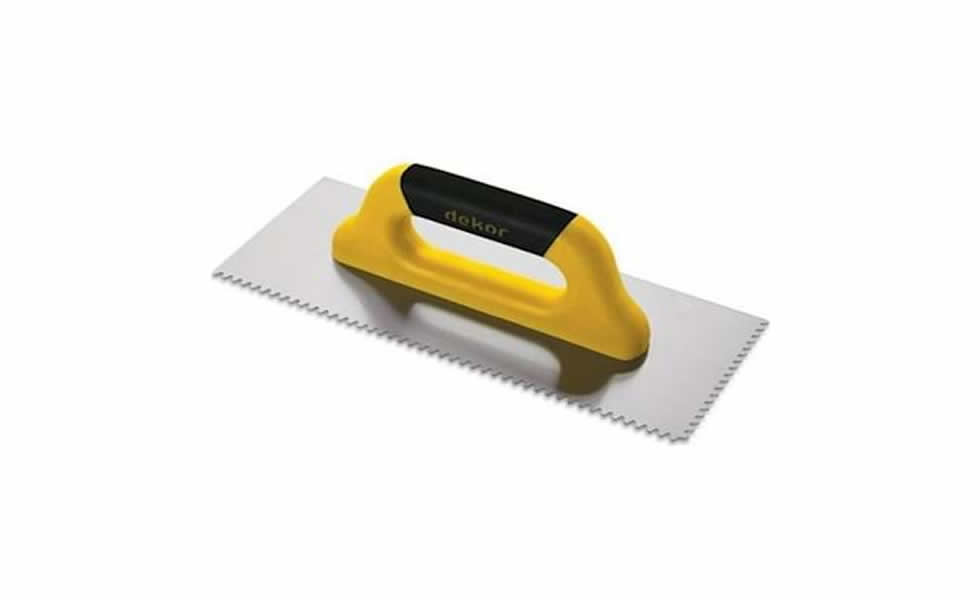Dekor Seramik Malası Kapalı Plastik Saplı Yay Çeliği 40 Cm 10x10