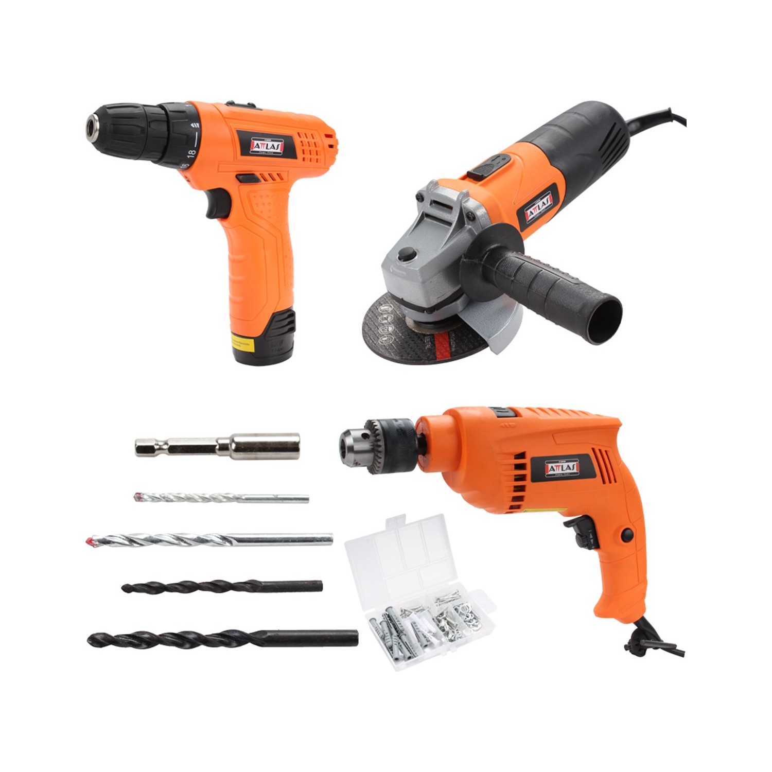 Attlas Eco Set 3G Li (Matkap+Taşlama+Vidalama 12V)