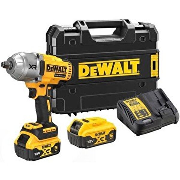 Dewalt DCF900P2T Kömürsüz Yüksek Torklu Somun Sıkma 18V 5.0Ah Lı-Ion 1/2’’