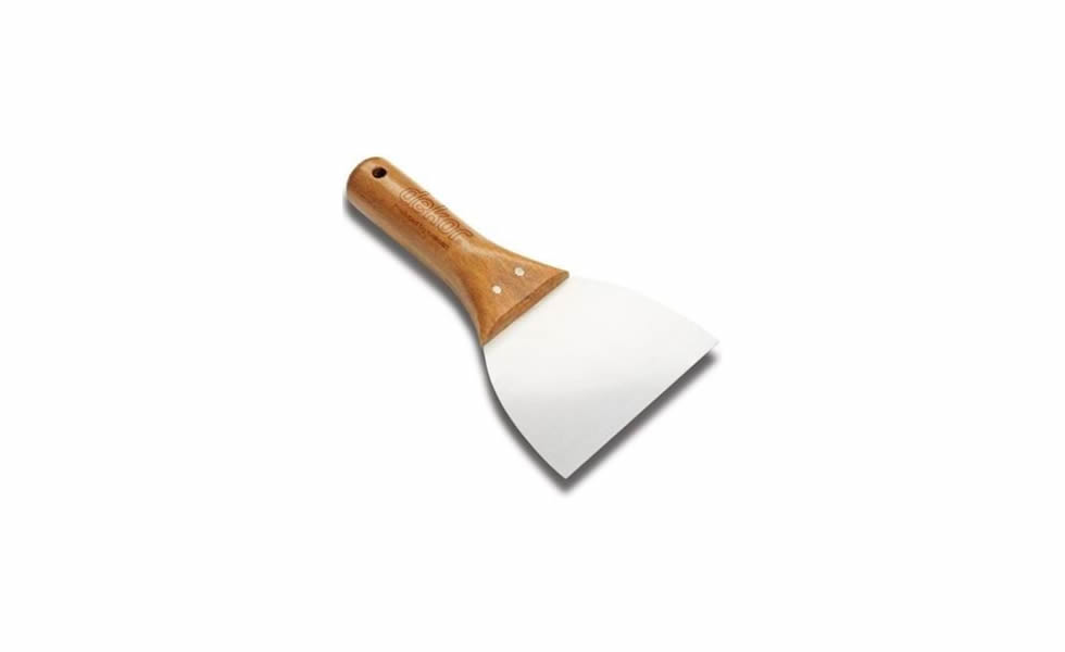 Dekor Macun Spatulası Ahşap Saplı Paslanmaz Çelik 14 Cm
