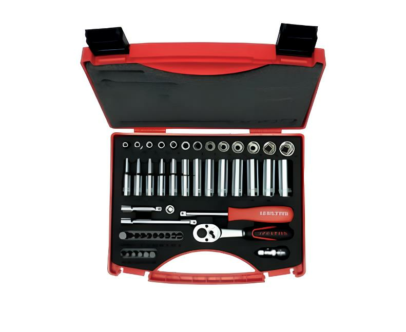 İzeltaş 1/4” Altı Köşe Lokma Anahtar ve Bits Set (48 parça, mm)