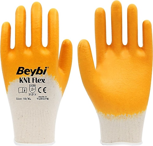 Beybi Kn1 Flex Pamuk Likralı Örme Eldiven No:10